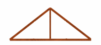Ferme de toit poinçon simple