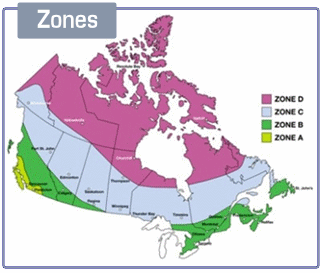 Les zones climatiques au Canada